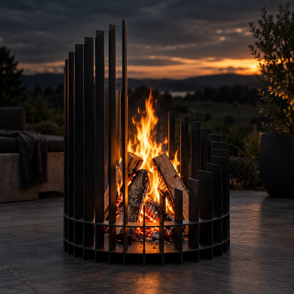 Ascend - Steel fire pit – Afterburn Metal co.