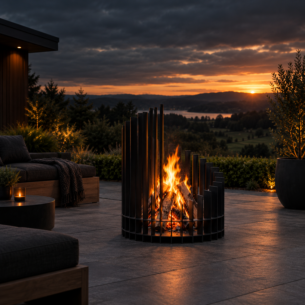 Ascend - Steel fire pit – Afterburn Metal co.